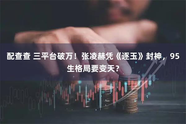 配查查 三平台破万！张凌赫凭《逐玉》封神，95生格局要变天？